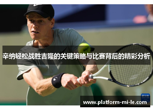 辛纳轻松战胜吉隆的关键策略与比赛背后的精彩分析 辛纳轻松战胜吉隆的关键策略与比赛背后的精彩分析